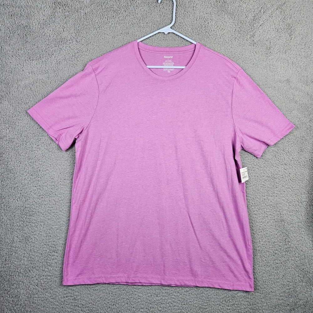 Abound Men's Pink Short Sleeve Crew Neck T-shirt Size XL NEW
